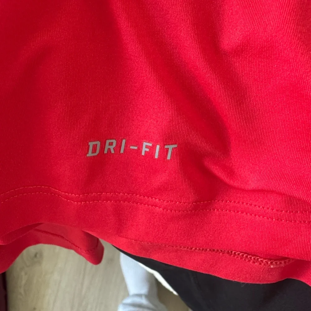 Nike Women's Vivid Red Long Sleeve Tee